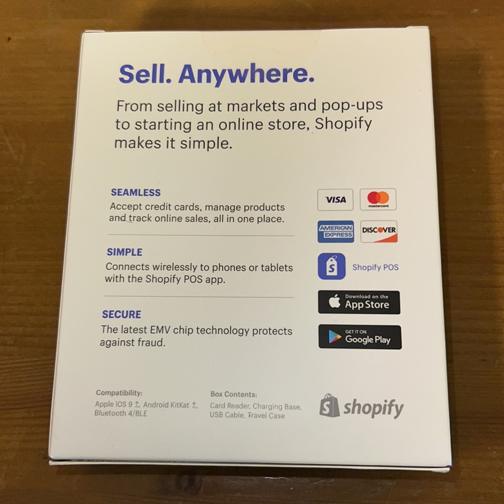 Shopify Chip & Swipe Reader New In Box - Picture 2 of 2